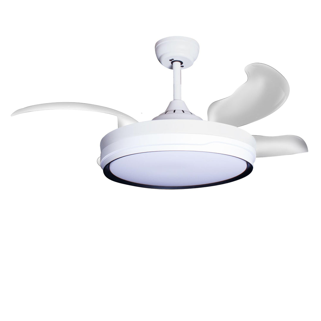 Eclipse Deckenventilator mit Beleuchtung, Leise mit 6 Windstufen, App | Fernbedienung, Sommer und Wi