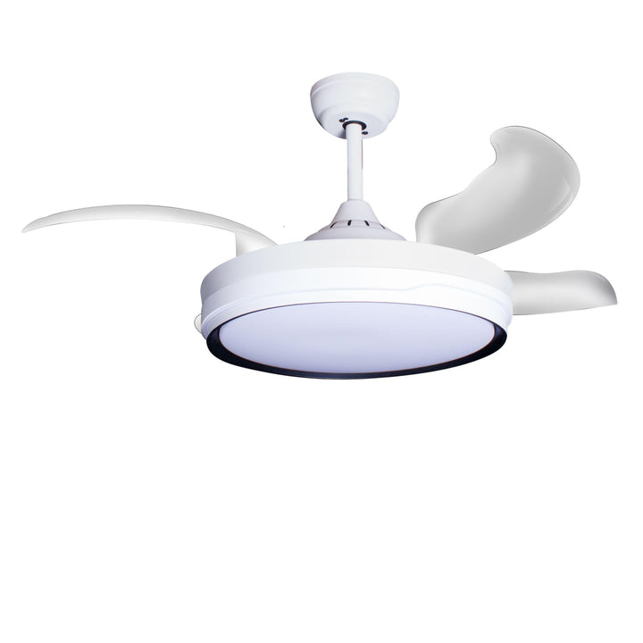 Eclipse Deckenventilator mit Beleuchtung, Leise mit 6 Windstufen, App | Fernbedienung, Sommer und Wi