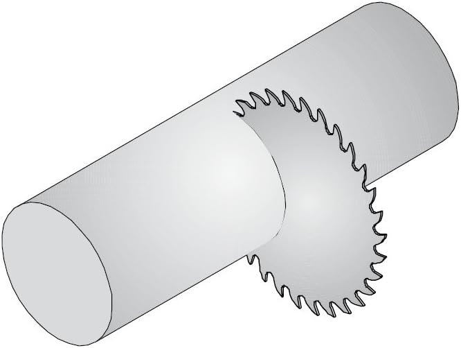 Cmt 226.060.10 Industrie Dry Cut Stahl Sägeblatt, 25,4 x 60 Zähne 8 ° FWF Schleifen mit 5/8 Zoll Boh