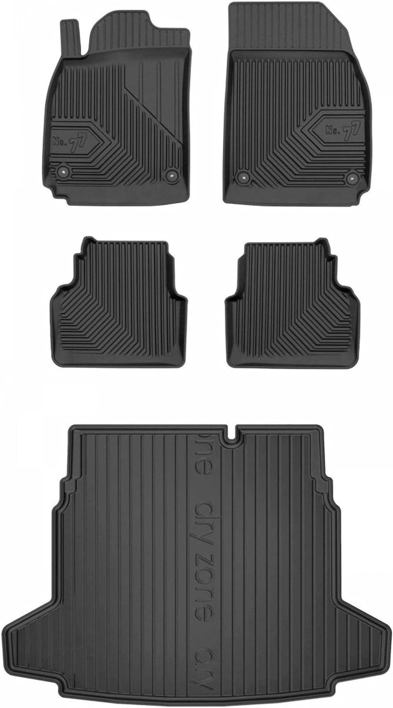 Satz Fussmatten und Gummimatte für SAAB 9-3 II YS3F 2002-2011