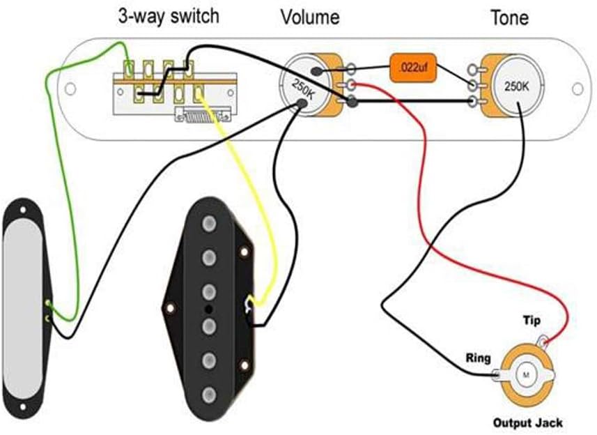 Alnico 5 Tele Bridge Pickup & Neck Pickup Tele Pickup Set Fit Telecaster Gitarre Part Vintage-Schwar