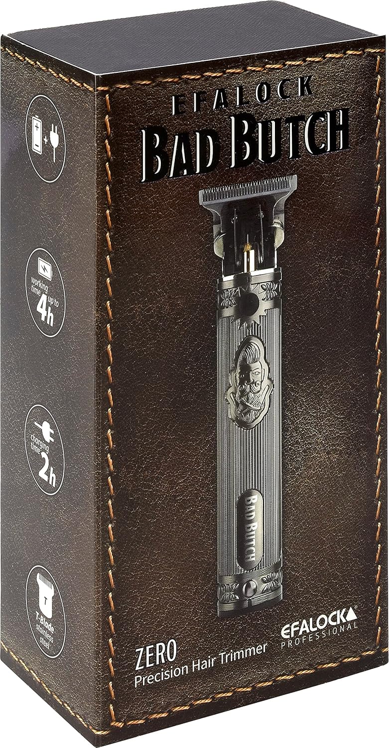 Efalock Profi-Haartrimmer Bad Butch Präzisions-Trimmer mit Netz-Akku-Betrieb