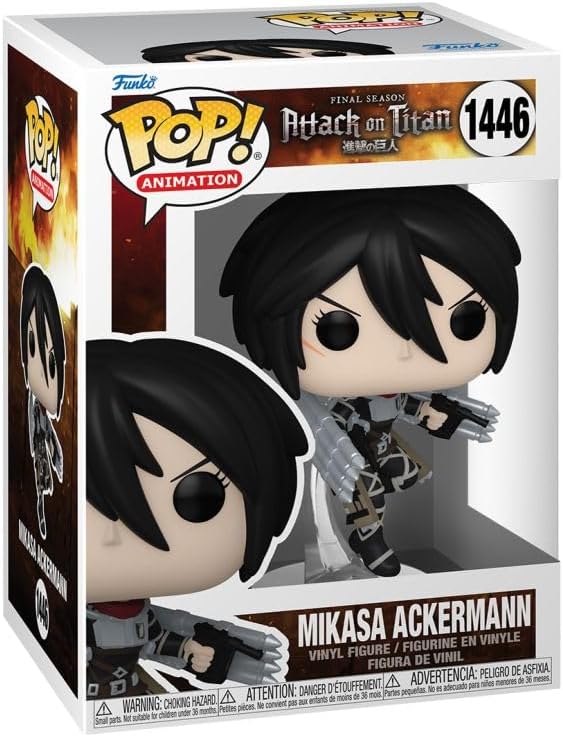 Funko Pop! Animation: AOT - Mikasa Ackerman - Attack On Titan - Vinyl-Sammelfigur - Geschenkidee - O