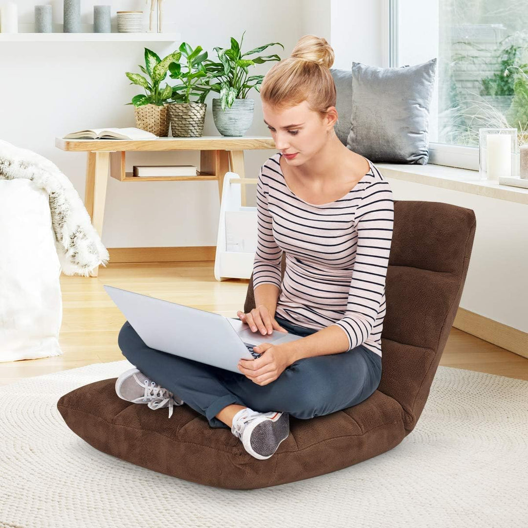 LIFEZEAL Bodenstuhl gepolstert, Bodensessel Bodensofa mit Verstellbarer Rückenlehne, Meditationsstuh