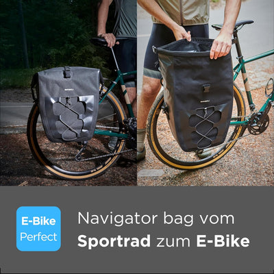 Basil Lenkertasche Navigator Storm KF Befestigung: Klickfix | schwarz