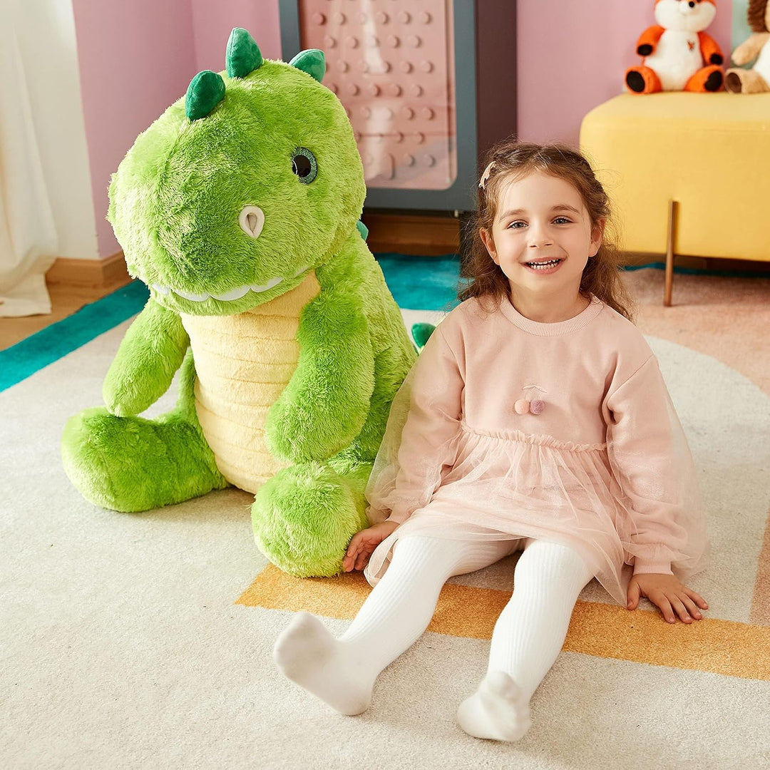 IKASA Gross Dinosaurier Stofftier Riesen Kuscheltier,60cm Gross Plüschtier Süsses Riesiges Plüschtie