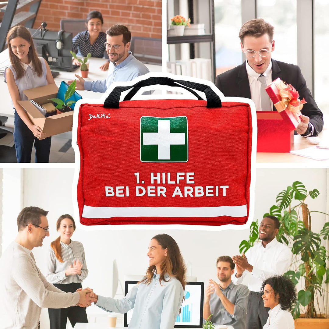 Dakita 1. Hilfe Tasche Geschenk für Kollegen - 28x18x8cm gross | Lustiges Geschenk zum Abschied von