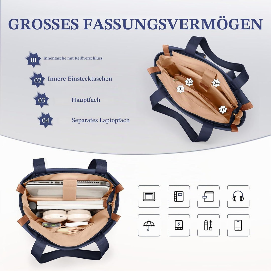 GOLF SUPAGS Convertible Laptop-Rucksack für Frauen Casual Daypack Notebook Tote Bag für Arbeit Hochs