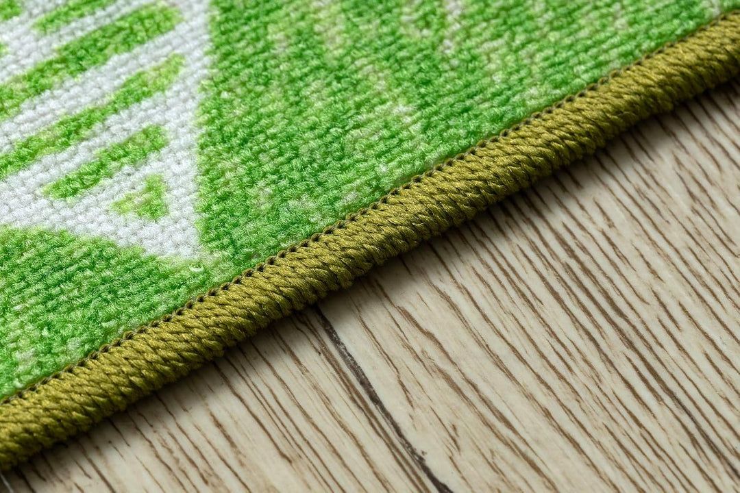 rugsx Teppich für Kinder Hearts Jeans, Vintage Herzen - grün 100x250 cm HEARTS grün 100 x 250 cm (Re