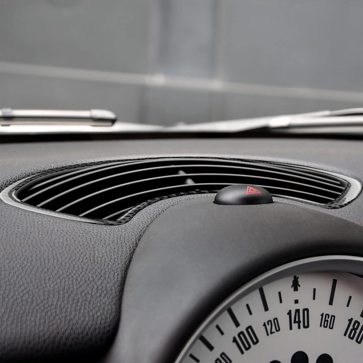KUNGKIC Kohlefaser Auto Tachometer Dekorative Aufkleber Innenraum Carbon Fiber Speedometer Trim für