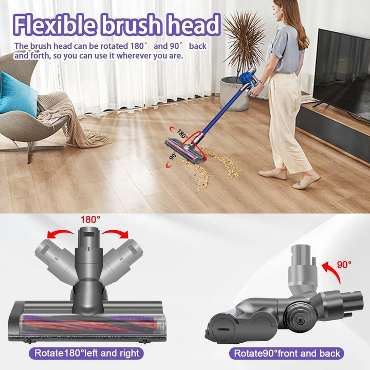 Elektrische Bürste kompatibel für Dyson V6 DC58 DC59 DC62 DC72 DC74 SV04 SV06 SV09, Direktantrieb Re