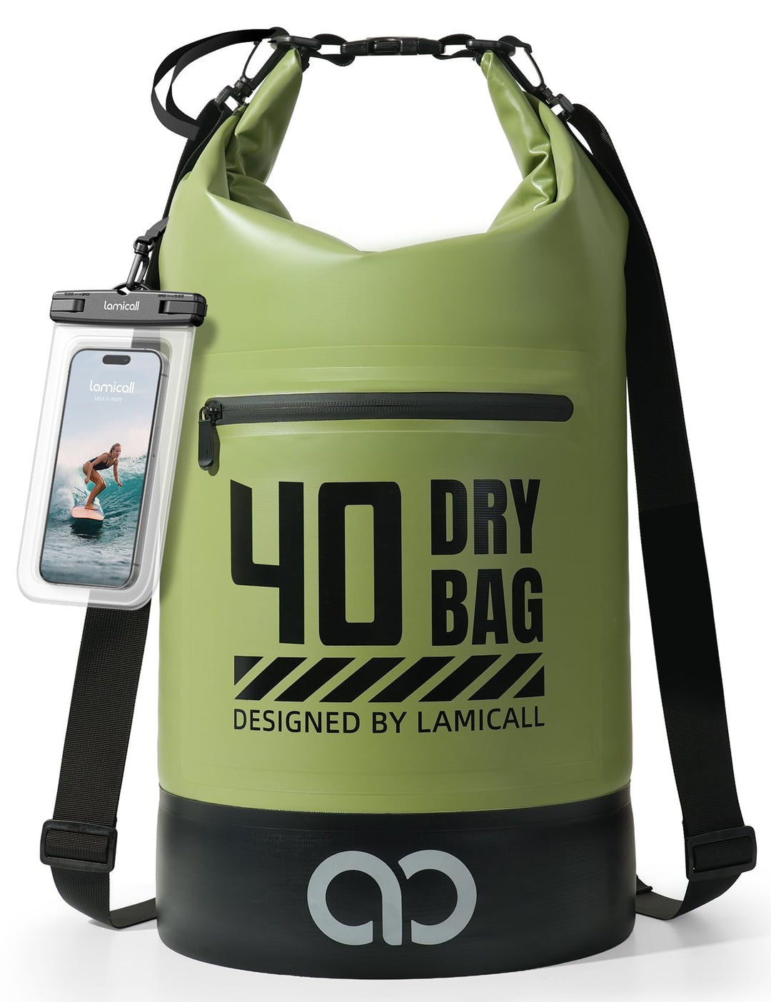 Lamicall Dry Bag, wasserdichte Tasche - [Robust & Kratzfest] 5L/10L/20L/30L/40L Rucksack Wasserdicht
