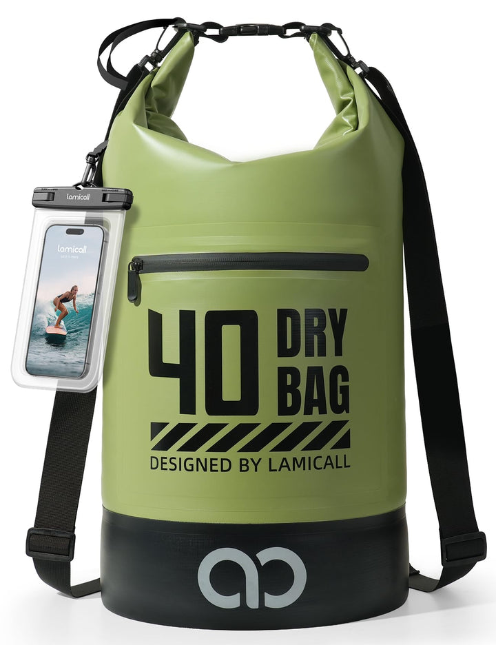 Lamicall Dry Bag, wasserdichte Tasche - [Robust & Kratzfest] 5L/10L/20L/30L/40L Rucksack Wasserdicht