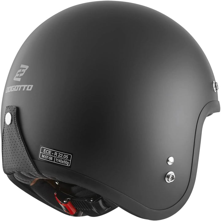 Bogotto V541 Jethelm (Black Matt,XS) XS Schwarz Matt, XS Schwarz Matt