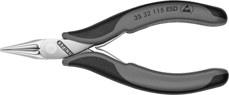 Knipex Elektronik-Greifzange ESD mit Mehrkomponenten-Hüllen 115 mm 35 32 115 ESD