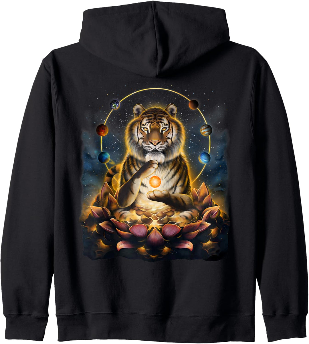 Der Tiger hat spirituelle Erleuchtung erreicht Kapuzenjacke