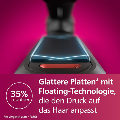 Philips Haarglätter Der 7000er Serie Mit ThermoShield Technologie, [Modell BHS732/00] Blau BHS732/00