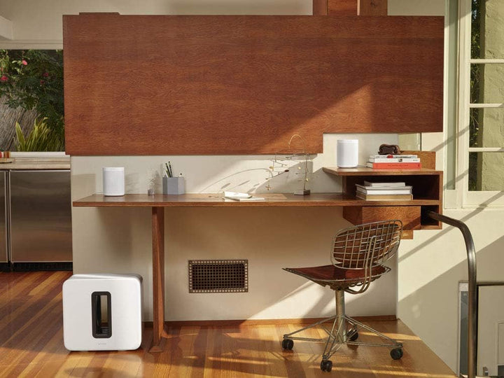 Sonos Sub, weiss – Leistungsstarker WLAN Subwoofer für dynamische & Tiefe Bässe Speaker – Eleganter