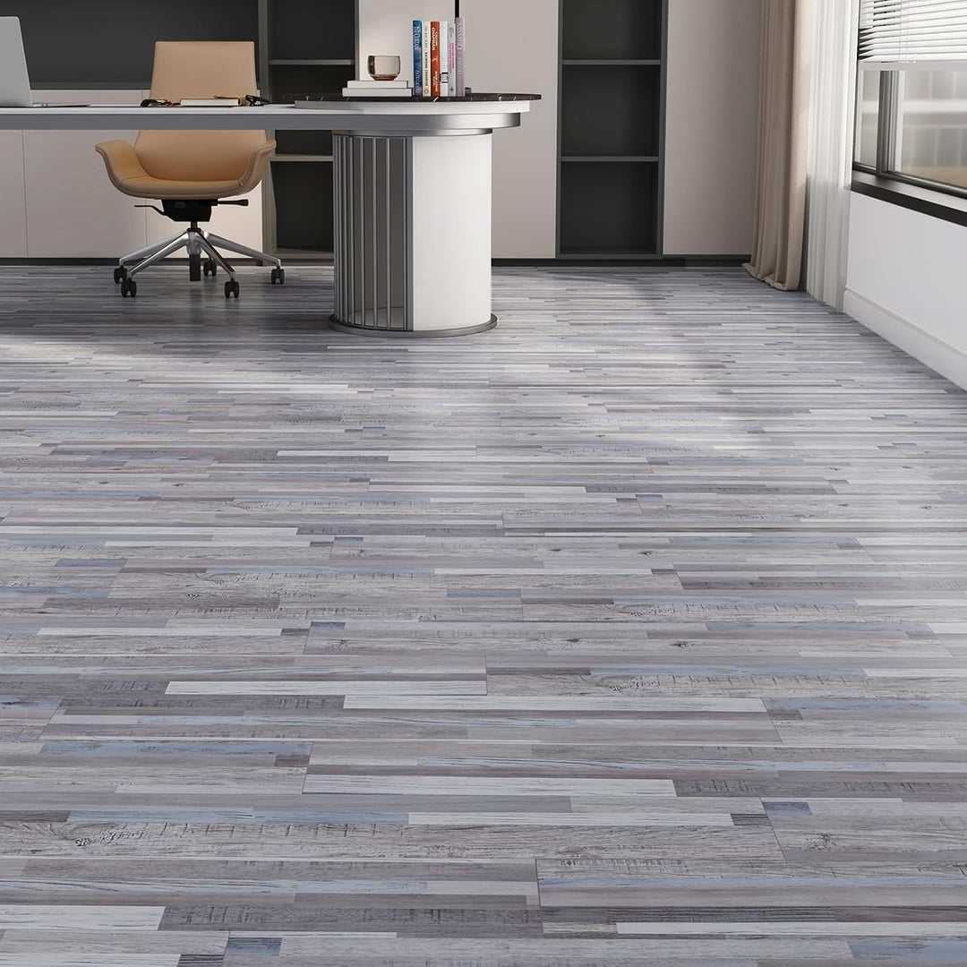 ATOPOSE Vinyl Bodenbelag Wasserfest Selbstklebend, Holzoptik 36 Dielen, Einfache DIY Verlegung für I