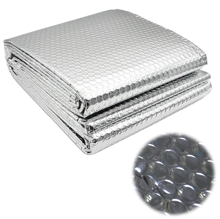 150 cm x 2.5 m Aluminisierte Isolierfolie, Multifunktional 3mm Dicke Doppelseitige Aluminium-Luftpol