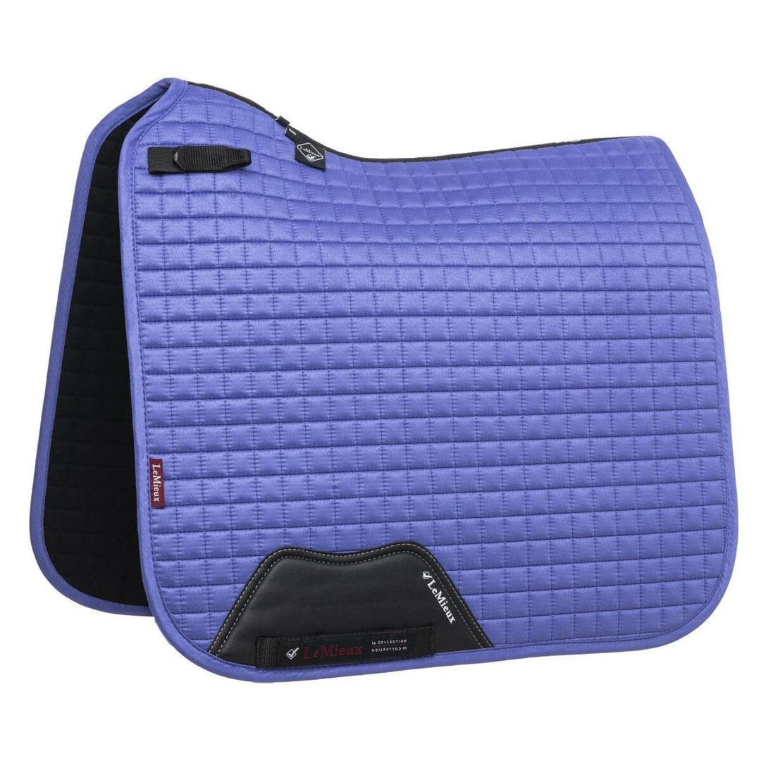 LeMieux Prosport Dressurquadrat aus Wildleder Dressur-Sattelpolster L blau, L blau
