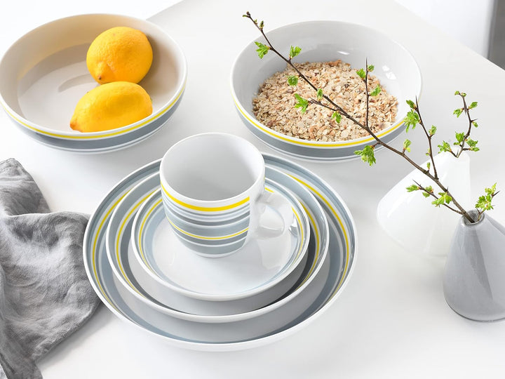 CreaTable, 22902, Serie Allround - Trend Line, Geschirrset, Kombiservice 10 teilig