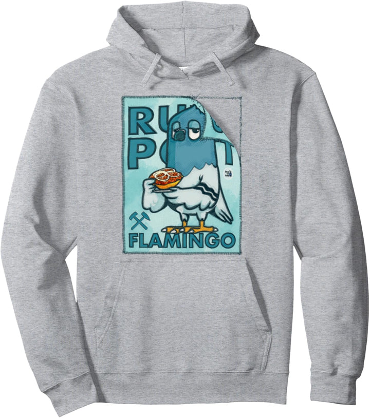 Ruhrgebiet Ruhrpott Flamingo Mettbrötchen Aufnäher Effekt Pullover Hoodie