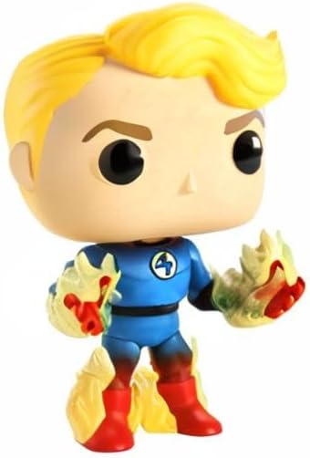 Marvel Funko – 45007 – Funko Pop Fantastic Four – Human Tourch – Wackelkopf Vinyl Figur, 9cm
