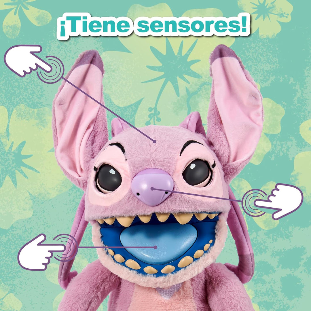 Disney Angel Puppetronic by Real FX, elektronisches Plüschtier, 45 cm, 100+ Kombinationen von Aktion