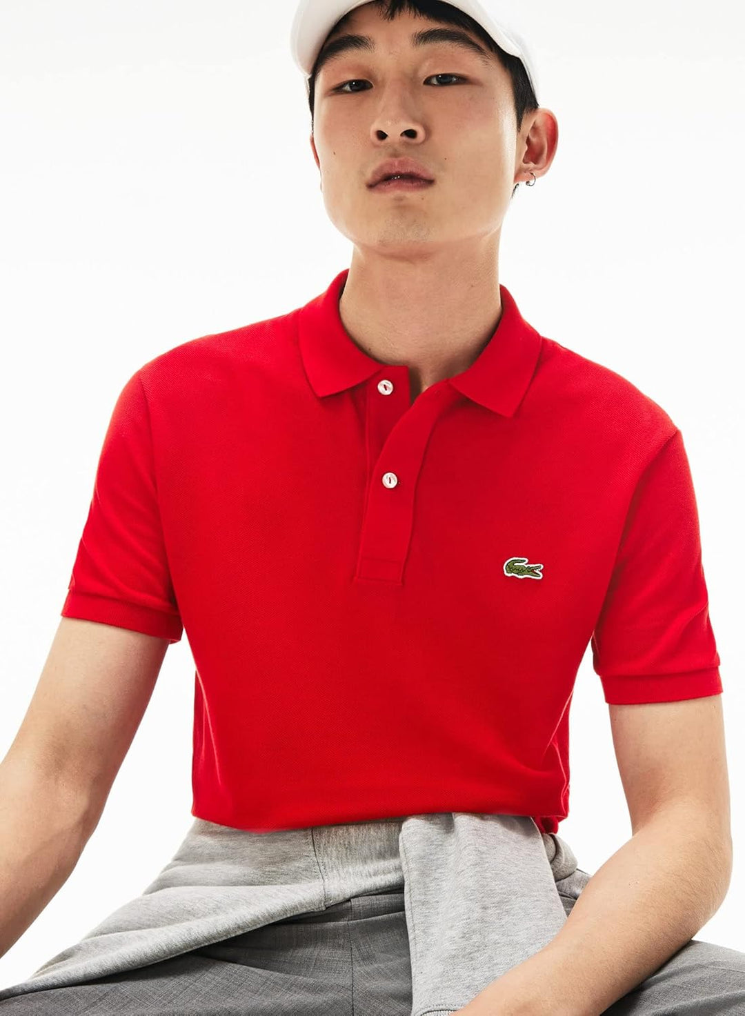Lacoste Herren Polo-Shirt Kurzarm PH4012, Männer Polo-Hemd,2 Knopf,Slim Fit XS Rot (Rouge), XS Rot (