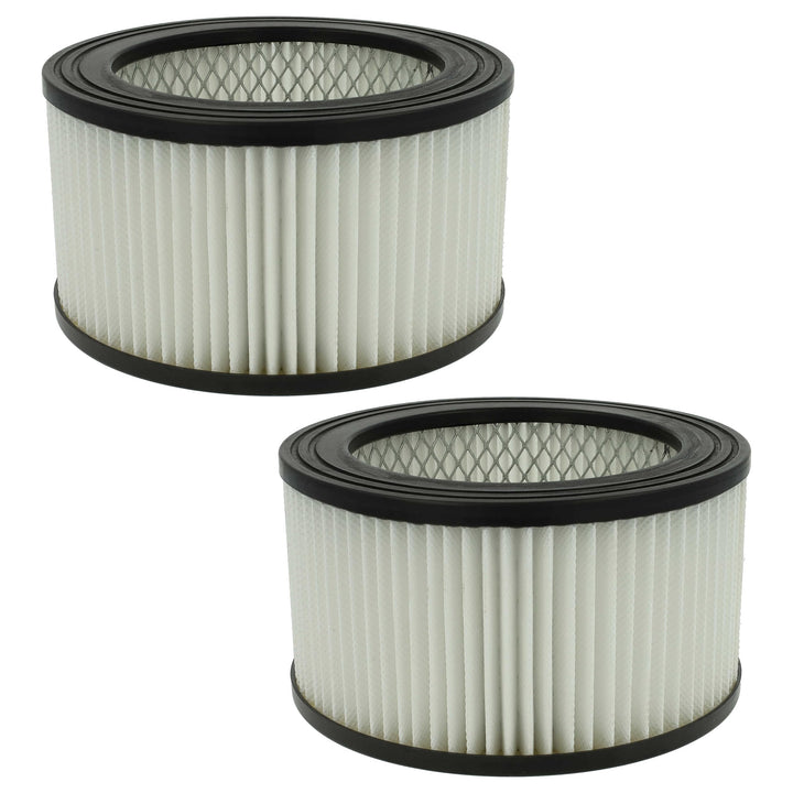 vhbw 2x Staubsaugerfilter Ersatz für Scheppach 7906401704 für Aschesauger | HEPA-Filter Schwarz Weis