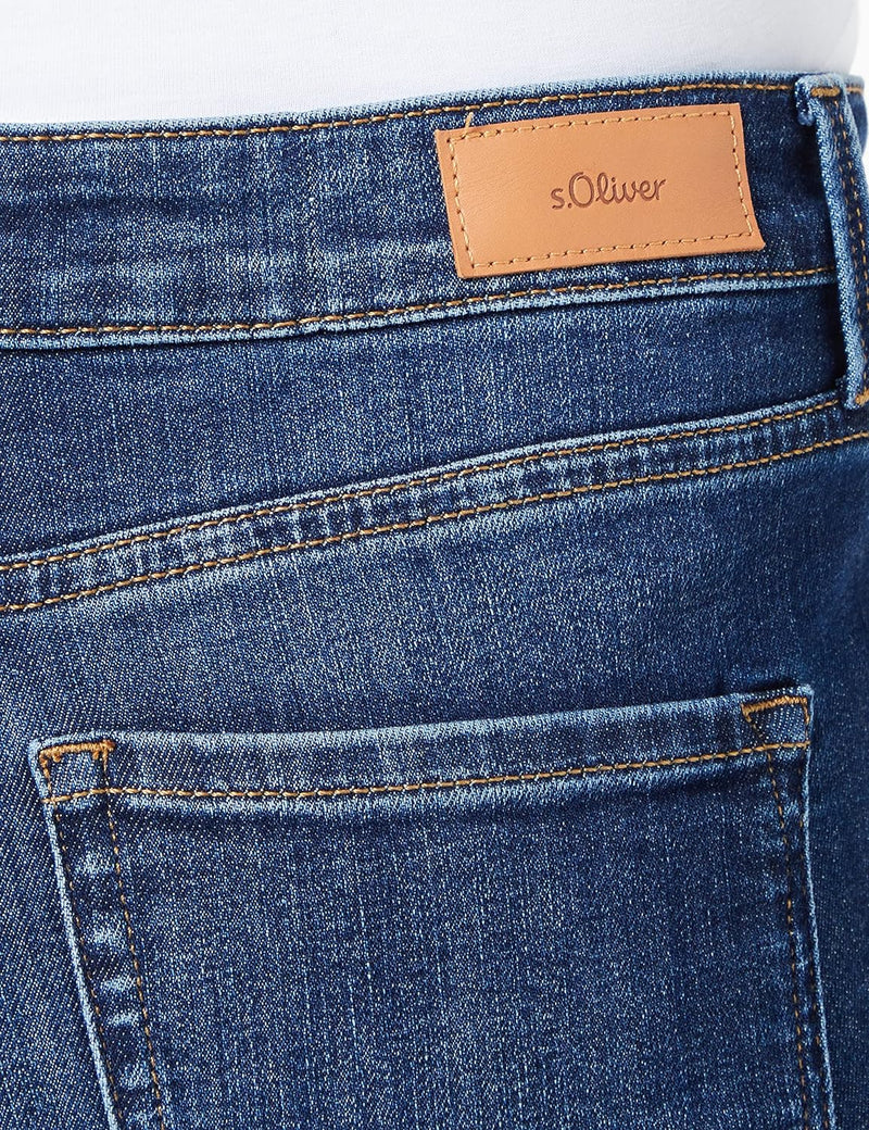 s.Oliver Damen Jeans, 7/8 Jeans Skinny 7 8, Ozeanblau, 36W / 34L EU