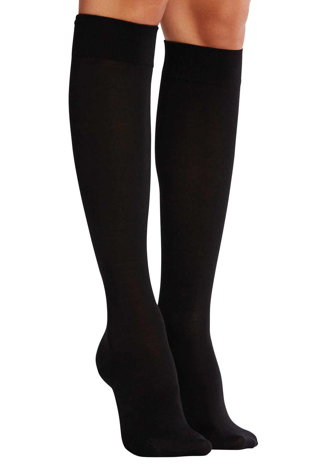 Wolford Damen Merino Knee-Highs Kniestrümpfe M Schwarz, M Schwarz