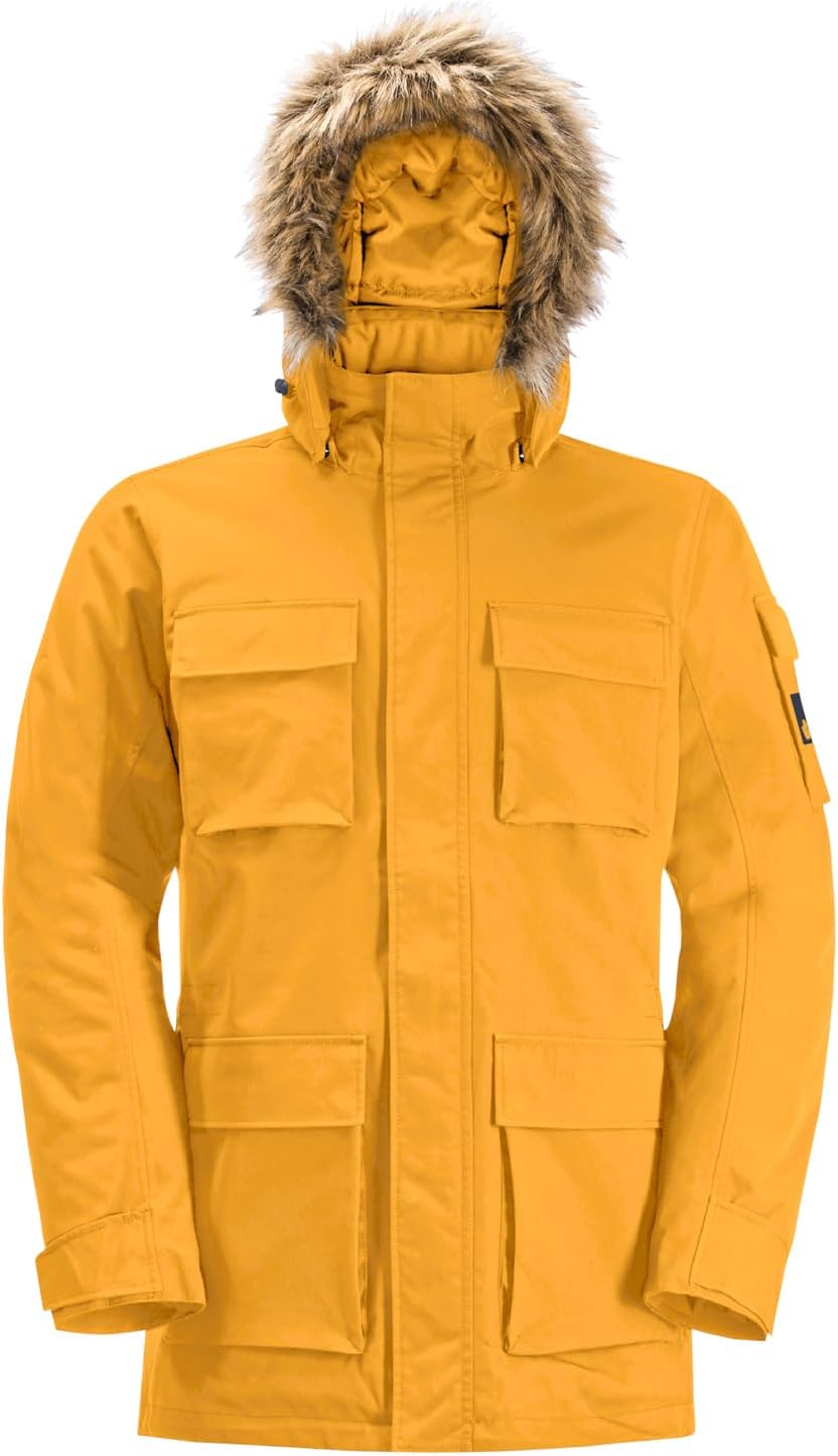 Jack Wolfskin Herren Glacier Canyon Parka Parka S mustard, S mustard