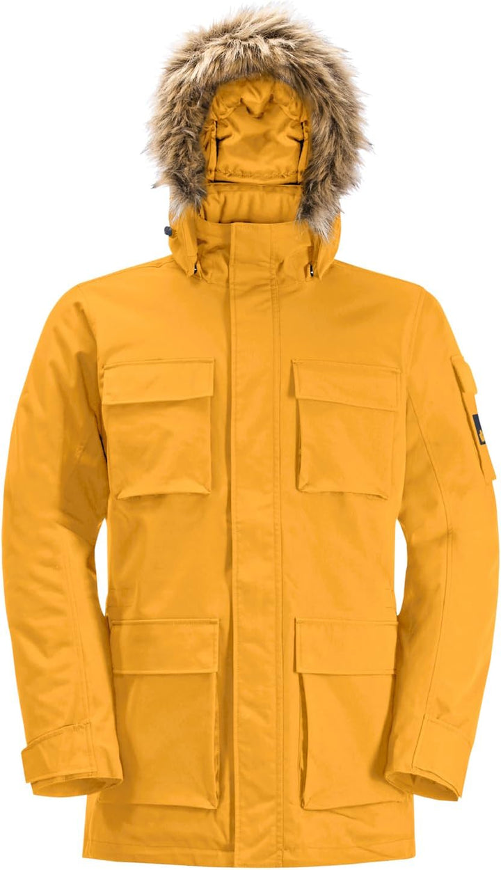 Jack Wolfskin Herren Glacier Canyon Parka Parka S mustard, S mustard