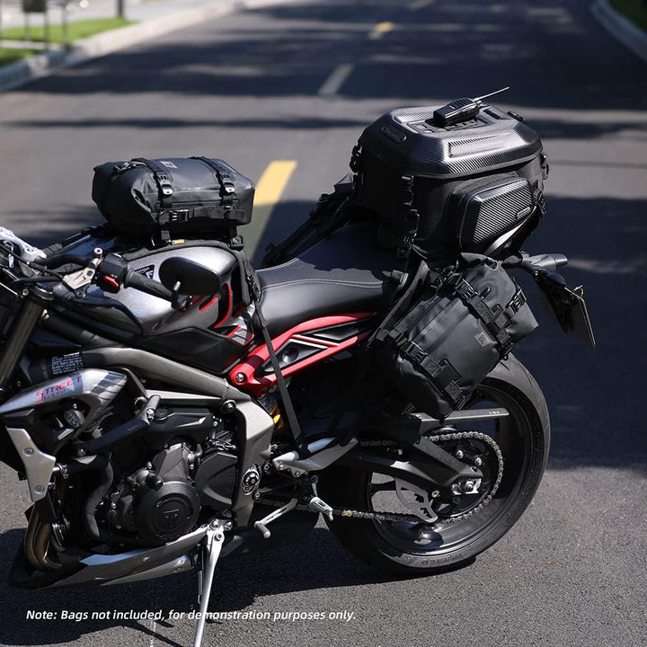 Rhinowalk Motorrad-Satteltasche/Hecktasche/Sitztasche, universelle Satteltaschen-Montagebasis Doppel