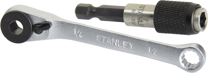 1/4"" Bit-Satz, 25 mm, mit Mini-Knarre, 32-teilig 1 Gelb/Schwarz, 1 Gelb/Schwarz