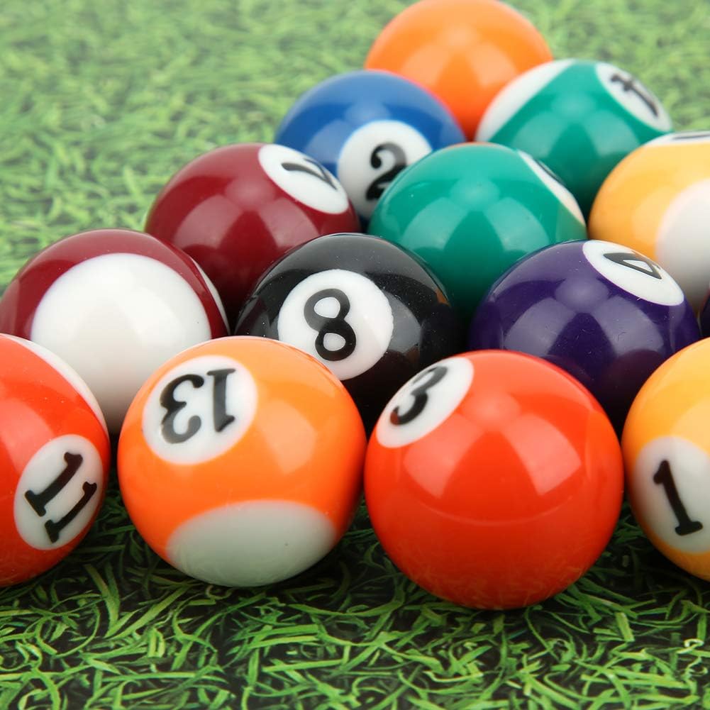 Ejoyous Mini Billardkugeln, 16 Stück 32mm Umweltfreundliche Polyesterharz Pool, Trainingsbälle Billa