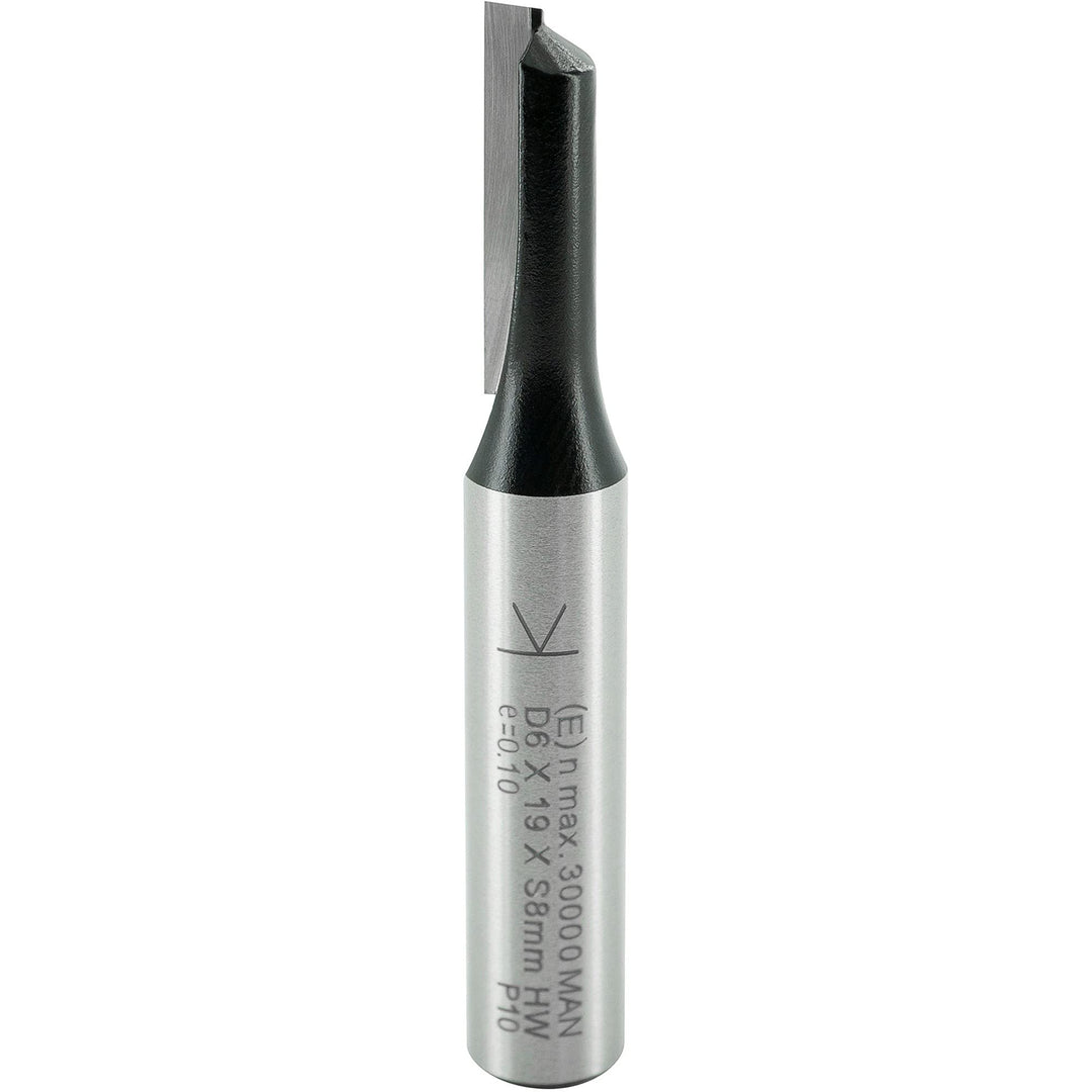 ENT 10050 Nutfräser HW, Schaft (S) 8 mm, Durchmesser (D) 6 mm, NL 19 mm, Z1, SL 32 mm, GL 55 mm D=6