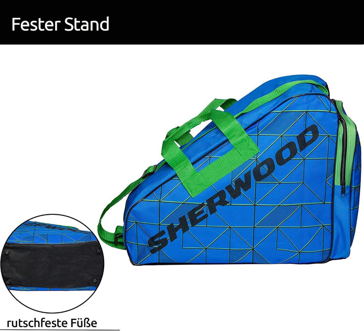SHER-WOOD Schlittschuhtasche, Inliner-Tasche für Erwachsene und Kinder, Eishockey-Bag, ideal für Rol