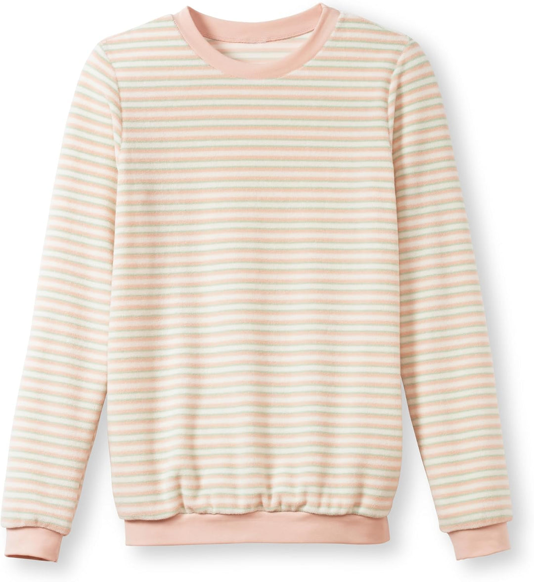Calida Soft Dreams Bündchenpyjama, in Frottee Qualität Pearl Blush 40-42, Pearl Blush 40-42