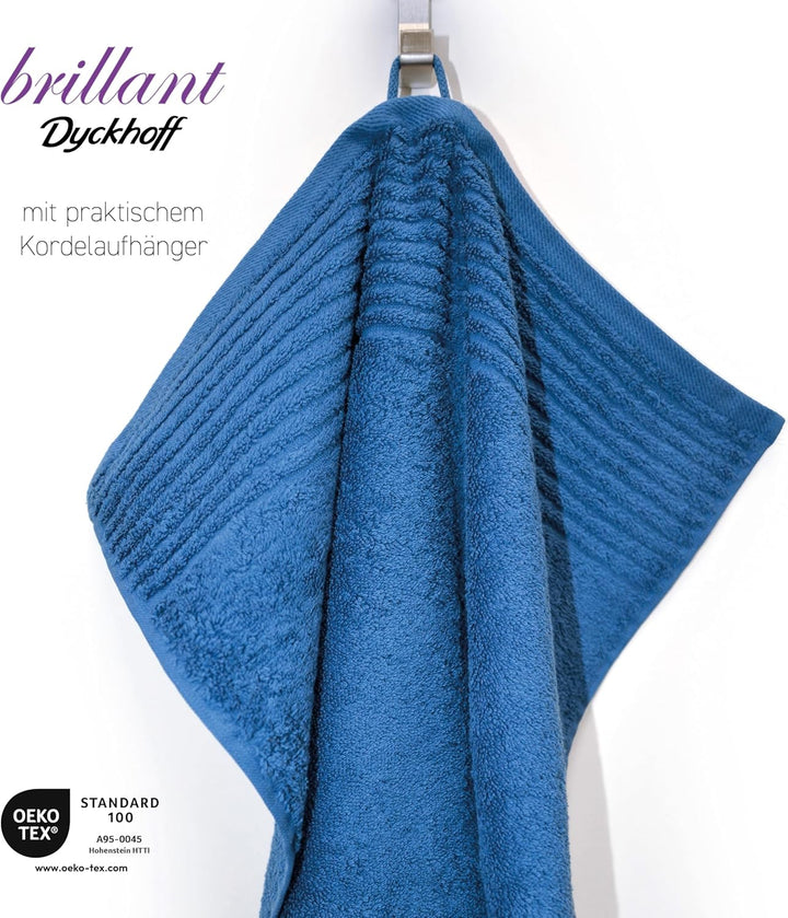 Dyckhoff 0410996445 Handtuchset "Brillant", 2 Badetücher / Duschtücher 70 x 140 cm und 4 Handtücher
