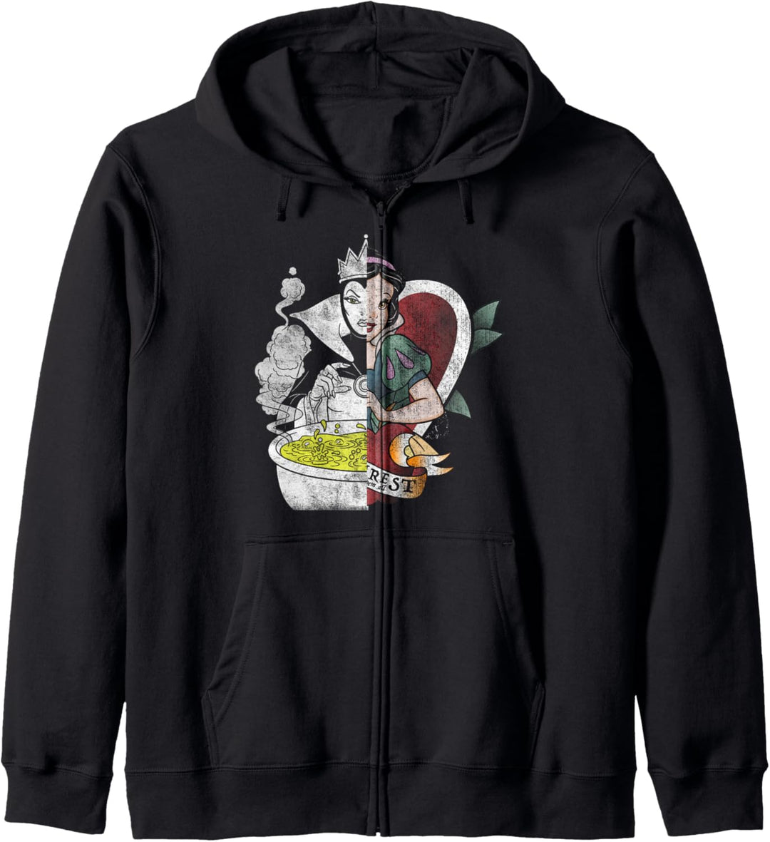 Disney Snow White Split Face Poison Apple Kapuzenjacke