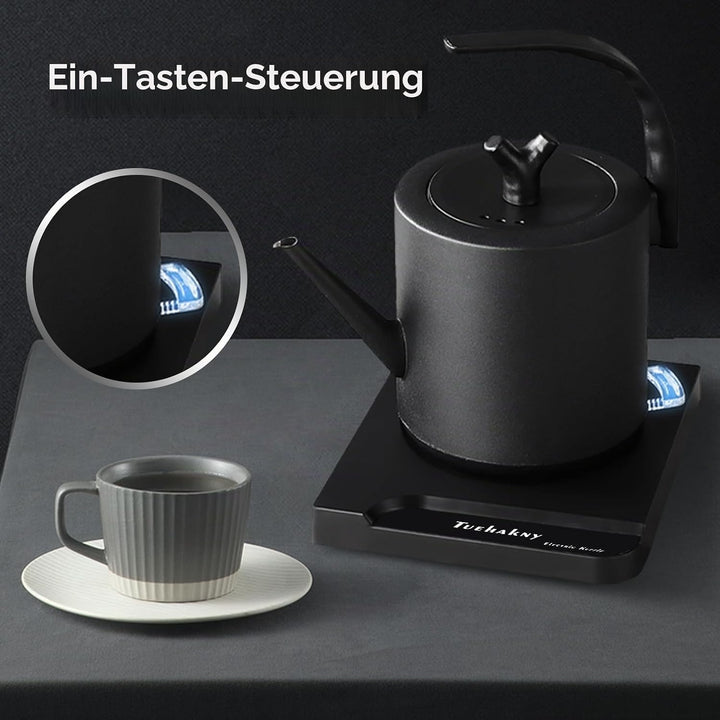 1.0 L Schwanenhals-elektrischer Wasserkocher, 304 Edelstahl-elektrischer Wasserkocher, Teekessel mit