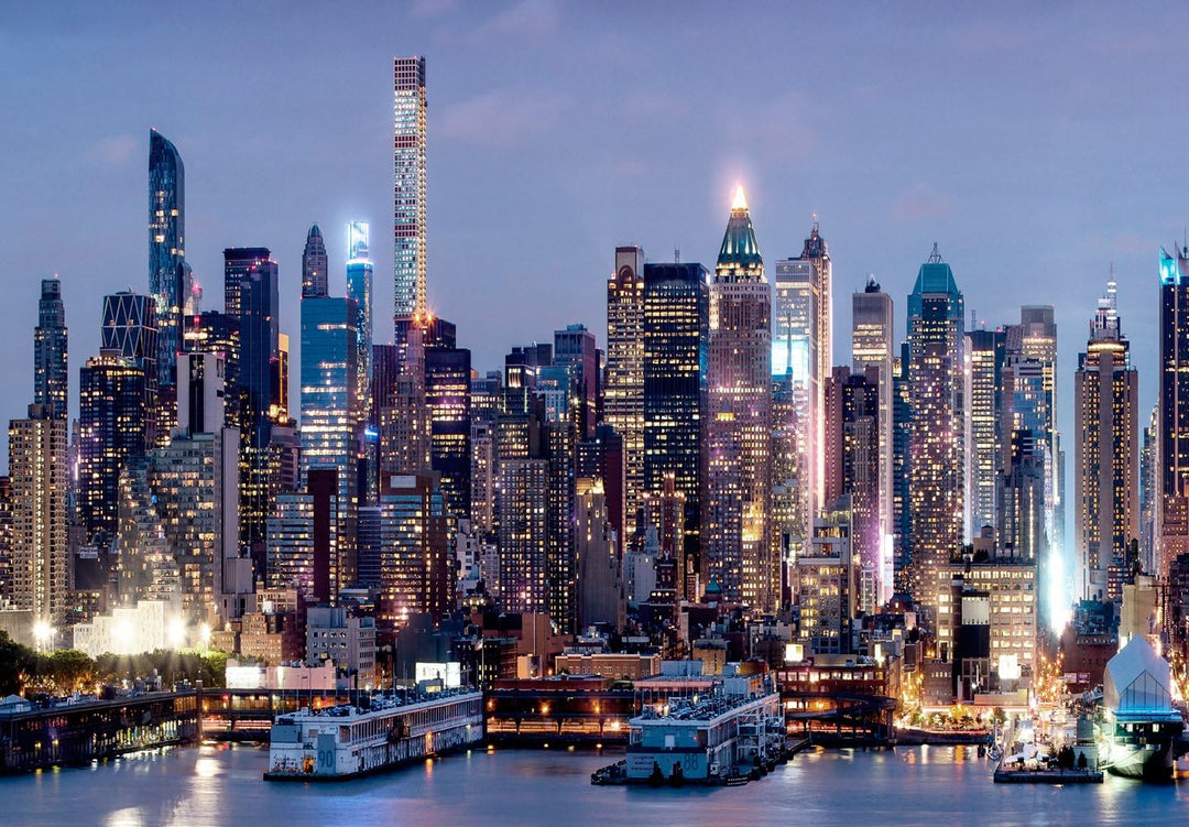murando - Wandbilder XXL New York 120x40 cm 1 tlg - Wand Deko Vlies Leinwand Bilder Gross Wanddeko W
