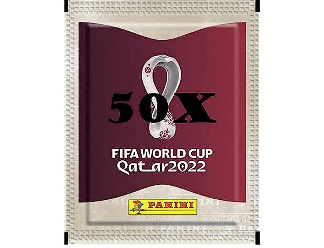 Panini FIFA World Cup Qatar 2022 Offizielle Stickerserie (50x Stickertüten), 50x Stickertüten