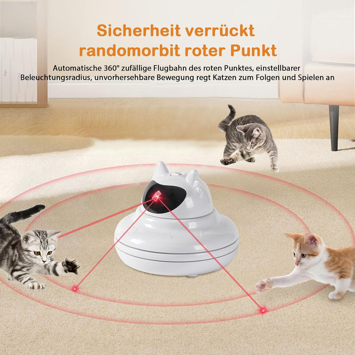 Interactive Cat Toy for Indoor Cats, Cat Toys with Moving Feathers & Chasing Butterfly, Rechargeable