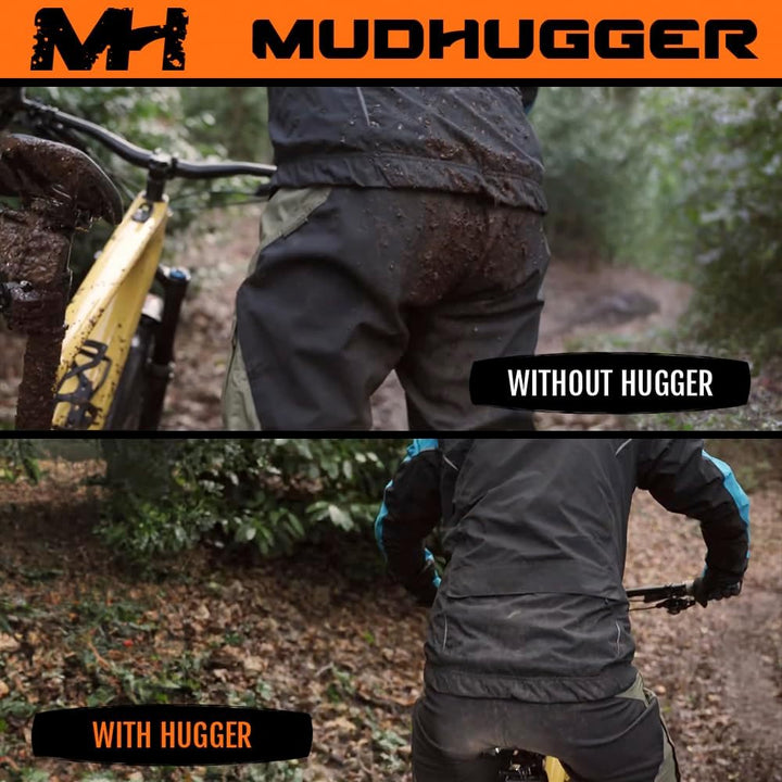 Mudhugger Clip On Front Bike Mudguard Shorty EVO Ziptie, Schwarz