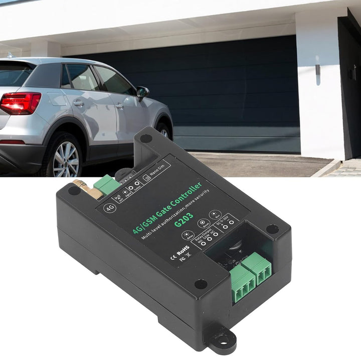 GSM-Toröffner, G203 GSM-Toröffner mit 3G 4G Garagentor-Zugangs-Fernsteuerung, DC9-36V, Unterstützung