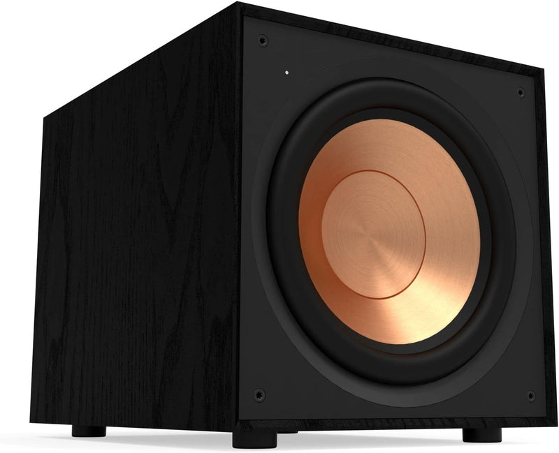 Klipsch R-101SW Black – Aktiv-Subwoofer, 25,4 cm (10 Zoll), Schwarz, Digitalverstärker, 150 W/300 W